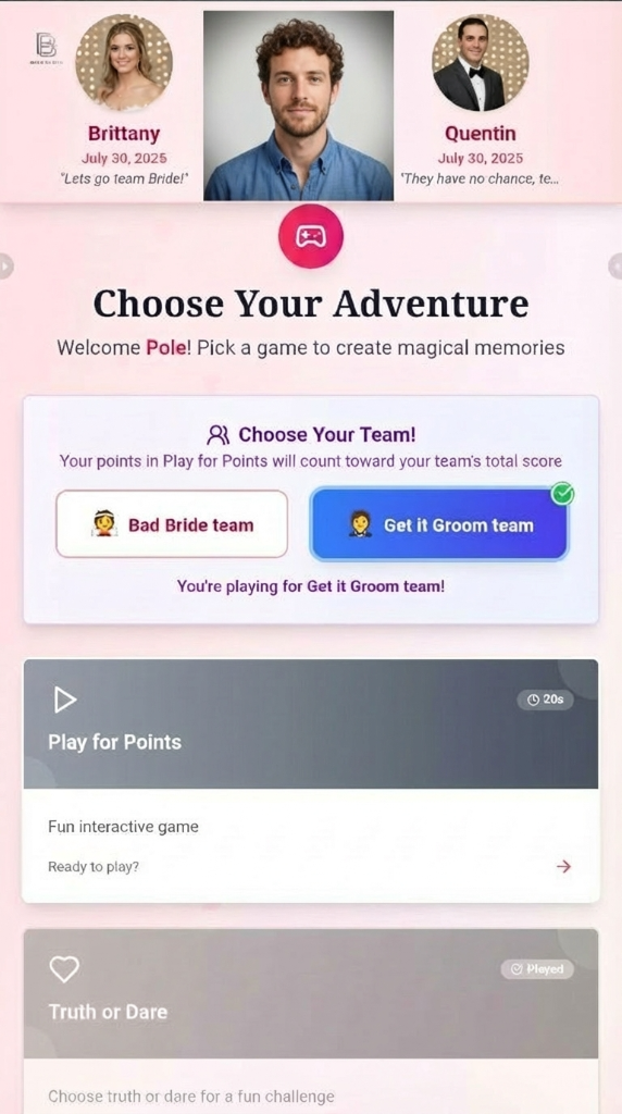 Bold Booth Interface Example